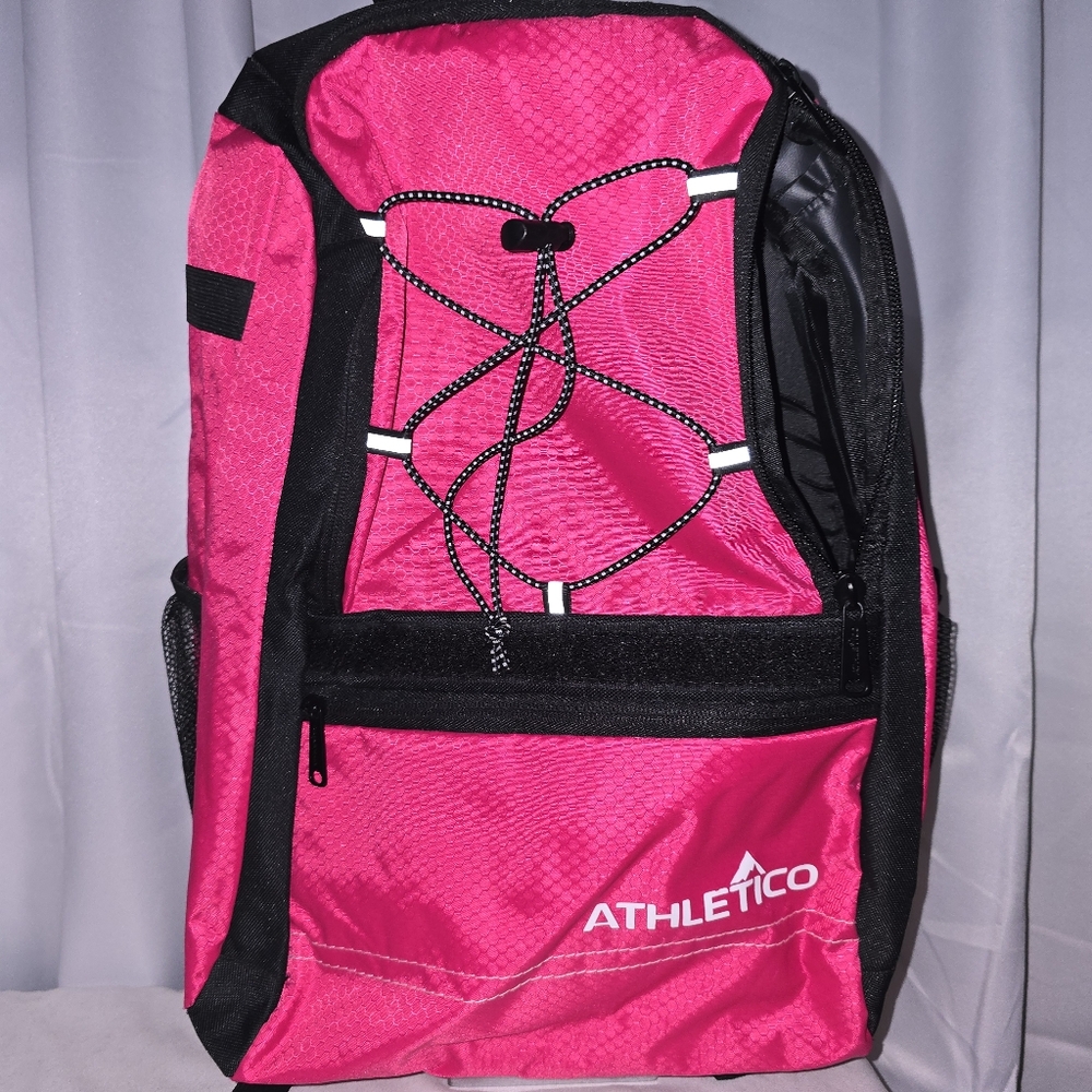 Arhletico PINK NYLON BACKPACK BAG